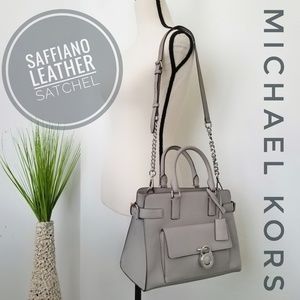 MICHAEL KORS Saffiano Leather EMMA Satchel